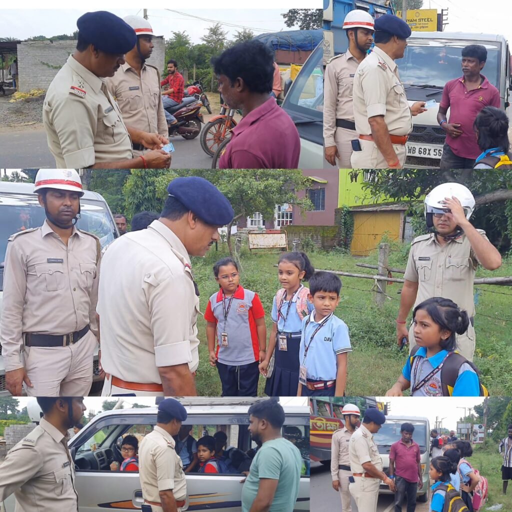 বাঁকুড়া সতীঘাটে বাঁকুড়া সদর ট্রাফিক পুলিশ এর পক্ষ থেকে অবৈধ পুলকার গাড়িগুলির বিরুদ্ধে অভিযান 1 August 22, 2026 August 22, 2026 IMG 20260822 WA0008